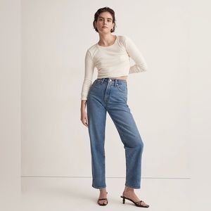 Madewell The Perfect Vintage Straight Jean in Earlwood Wash